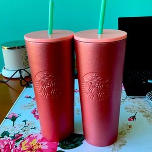 Starbucks Rose Gold Stainless Steel Tumbler Cup